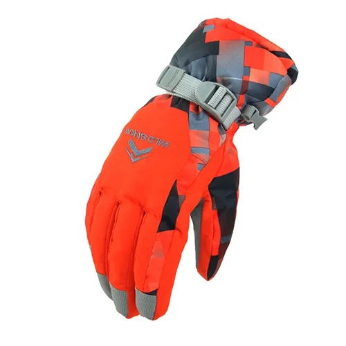 Мужские и женские лыжные перчатки Новые горячие перчатки для сноуборда мотоциклетные зимние лыжные перчатки ветрозащитные водонепроницаемые зимние перчатки унисекс - Цвет: color4