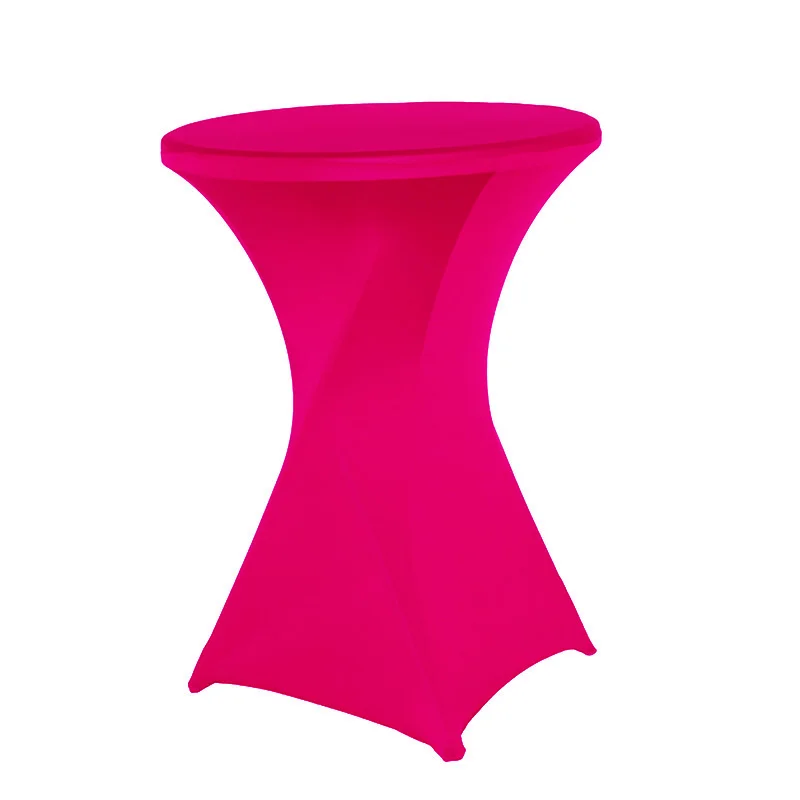 

1pcs Thicker #8 White Lycra dry bar cover Cocktail table cover &cloth for wedding event &party decoration