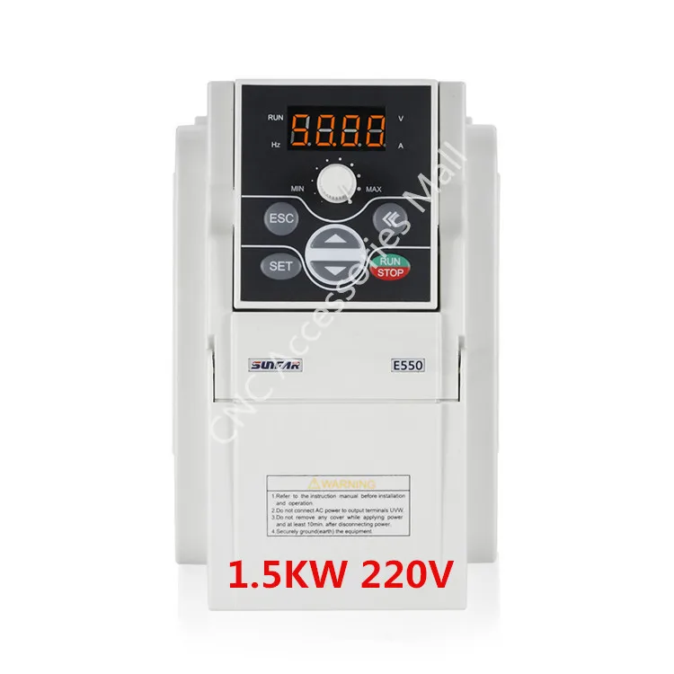 

Original NEW SUNFAR AC220V Frequency Inverter E550-2S0015B VFD Inverter 1.5kw E550 1000HZ with RS485 interface, support MODBUS