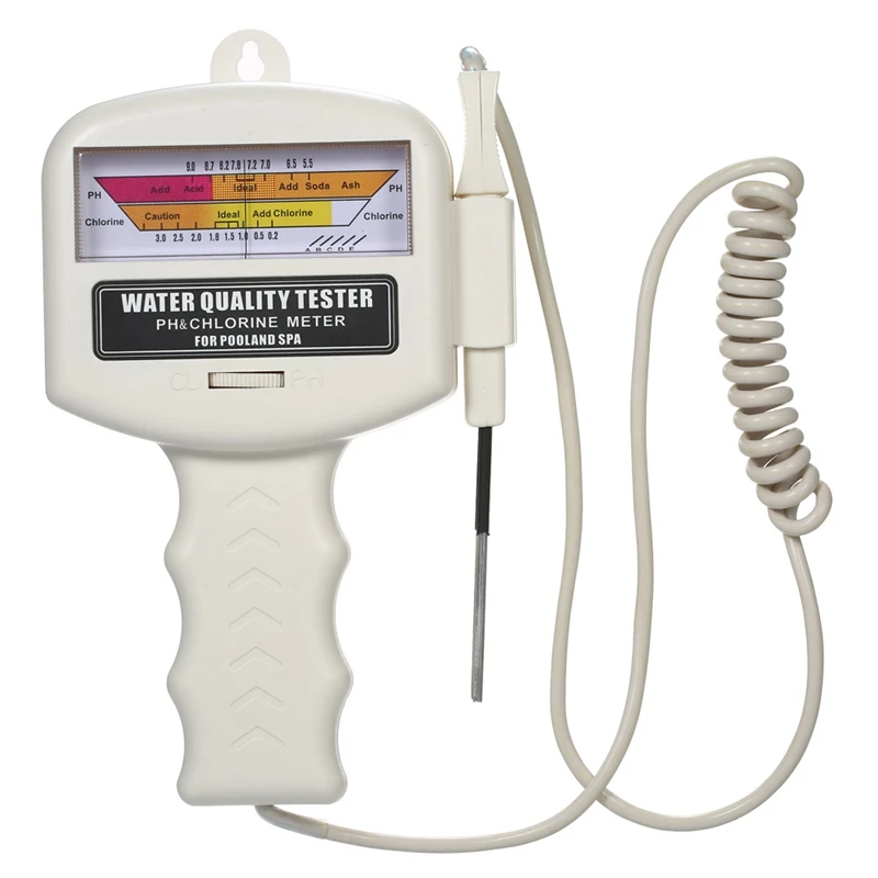 

Pc101 Ph Meter Water Quality Tester Ph Cl Meter Cl2 Chlorine Tester Water Detector Swimming Pool Spa Aquarium Ph Meter Test