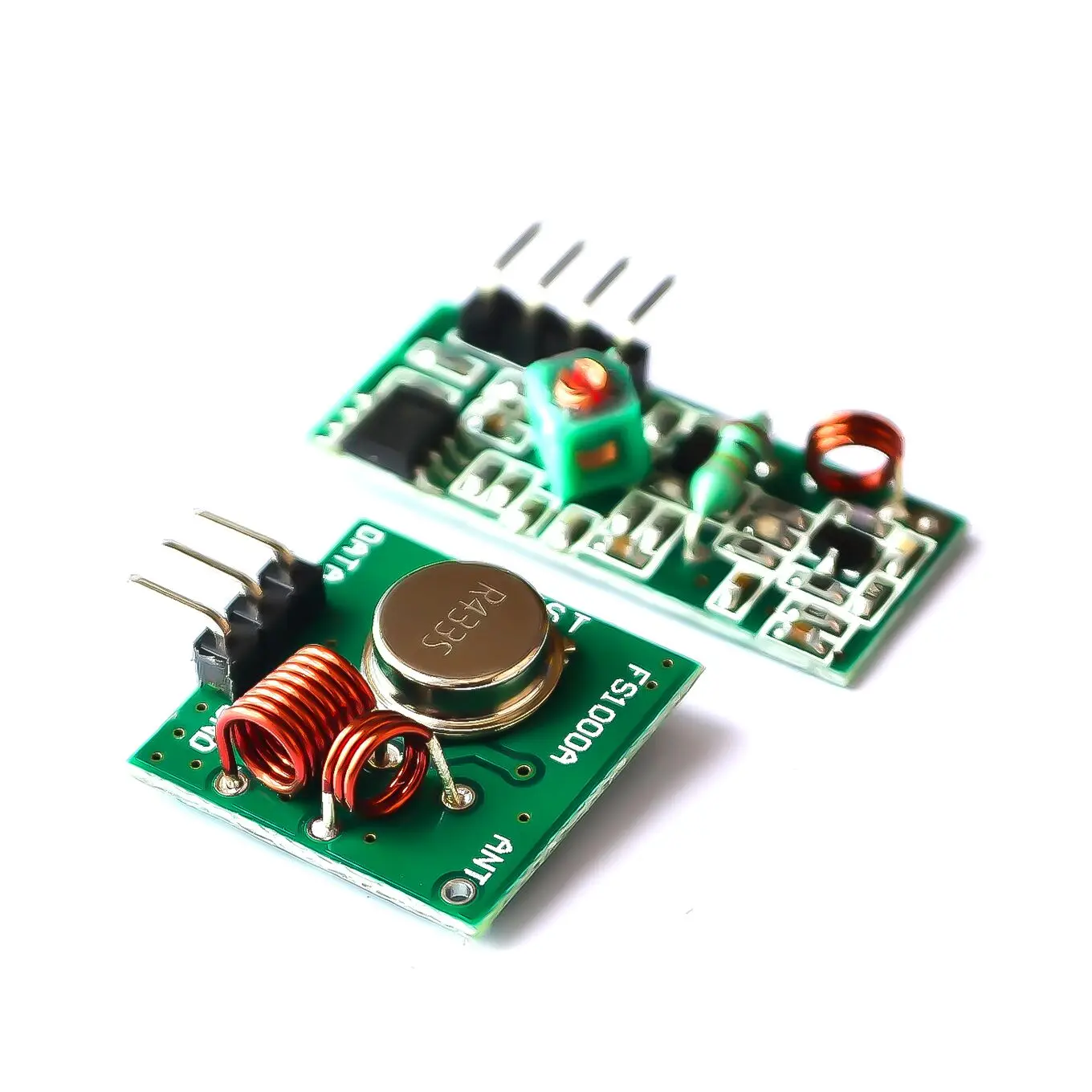 RF wireless receiver module & transmitter module board Ordinary super regeneration 433MHZ DC5V