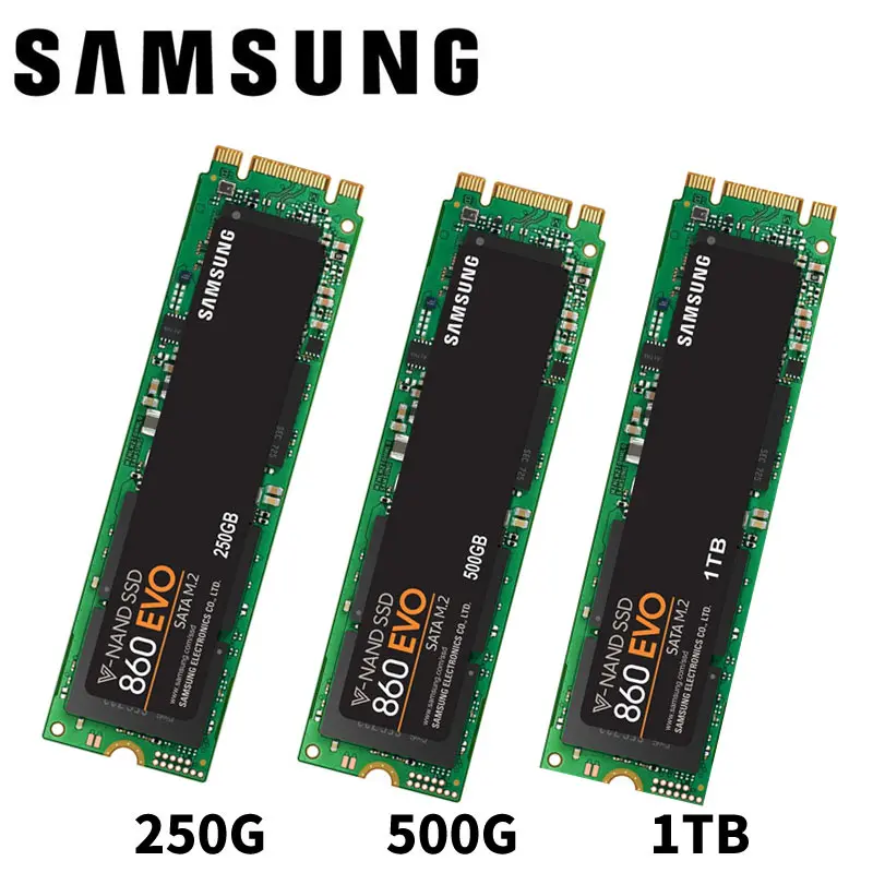 Samsung 860 EVO SSD 1 ТБ 500GB 250GB M.2 SATA 6 ГБ/сек. твердотельный диск жесткий диск HDD M2 2280 MLC HDD для ноутбука настольного компьютера