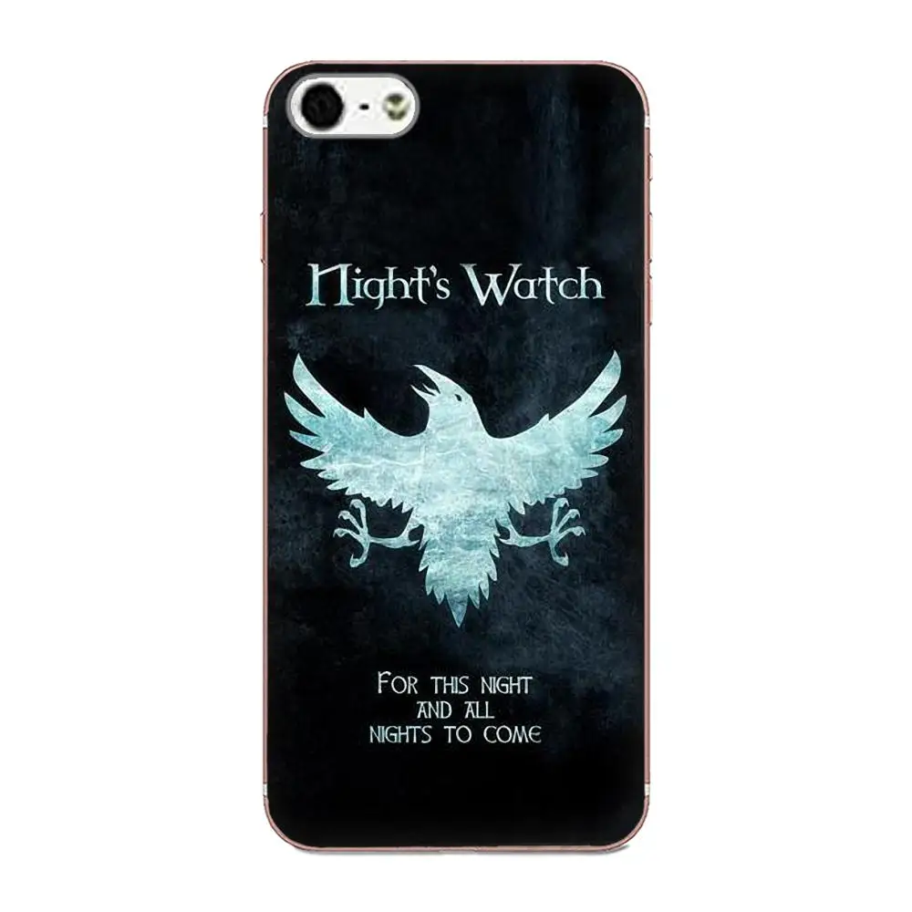 Ночные часы Jon Snow мягкие ТПУ чехлы для мобильных телефонов Apple iPhone 4 4S 5 5C 5S SE 6 6S 7 8 Plus