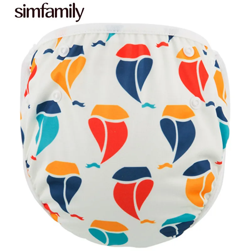 [simfamily]1PC One Size Waterproof Adjustable Swim Diaper Pool Pant 10