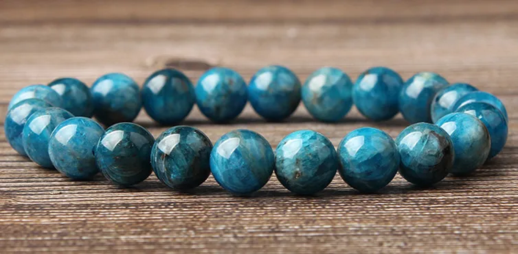 LIngXiang 4/6/8/10/12 мм ювелирных изделий Синий Кианит камни свободный браслет с бусинами быть прижеными для гламур rmen и женские амулет - Цвет: Kyanite