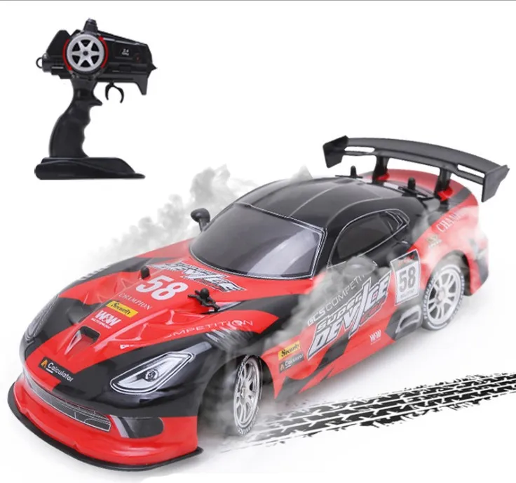 Радиоуправляемый автомобиль 4WD 2,4G Дрифт гоночный автомобиль Радиоуправляемый автомобиль электронный автомобиль Хобби игрушки - Цвет: Красный