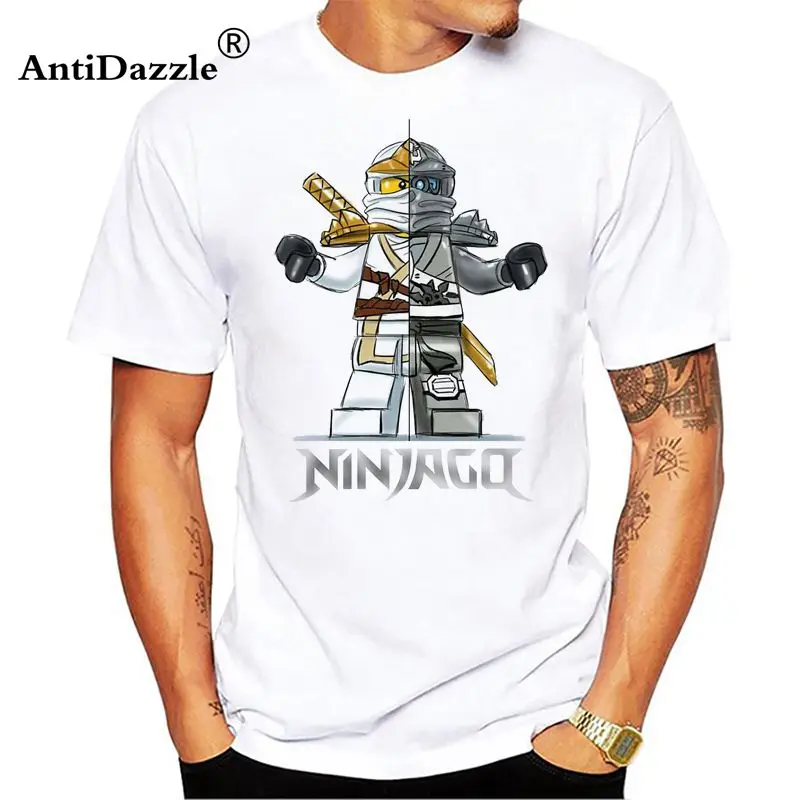 Legoe Ninjago Футболка 100% хлопок короткий рукав экипажа Средства ухода за кожей шеи