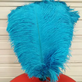 

Gorgeous wholesale 10 PCS Sky blue 55-60 cm/22-24 inches ostrich feathers plume artware performing decorations