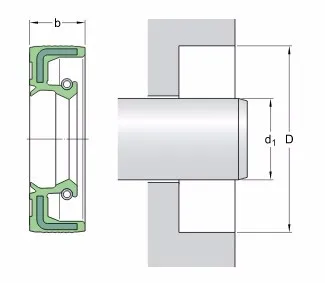 10pcs NQK 15x26x6 TC15x26x6 NBR Skeleton Oil Seal 15x26x6
