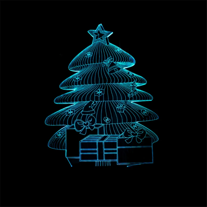 christmas 3D night light (2)