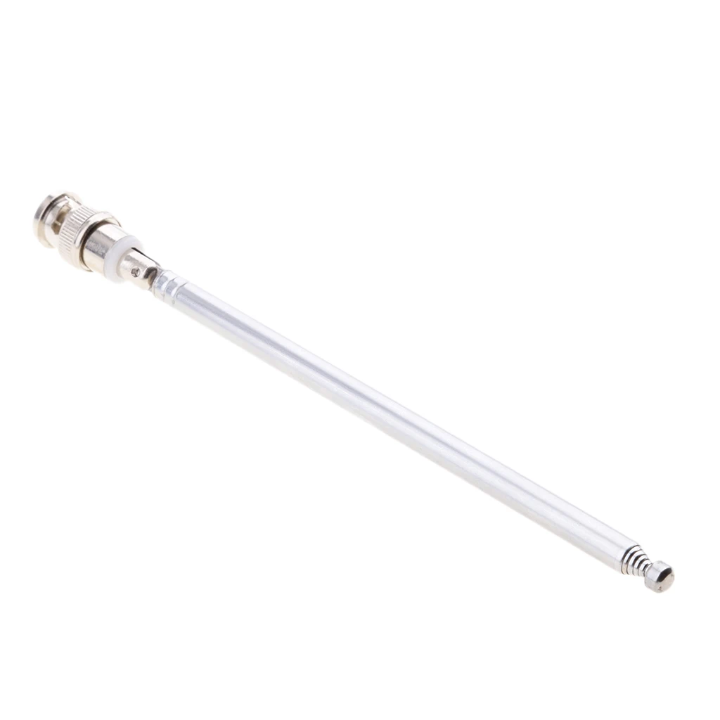 7 Sections Handheld Antenna Telescopic Scanner Antenna With BNC Male Connector 168mm Telescopic Antenna For Radio Television Etc