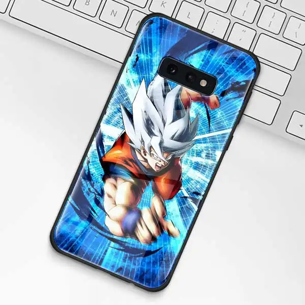 Чехол из закаленного стекла Dragon Ball для samsung Galaxy S10 S10e S9 S8 S10 Plus Note 9 A50 A30 - Цвет: 009