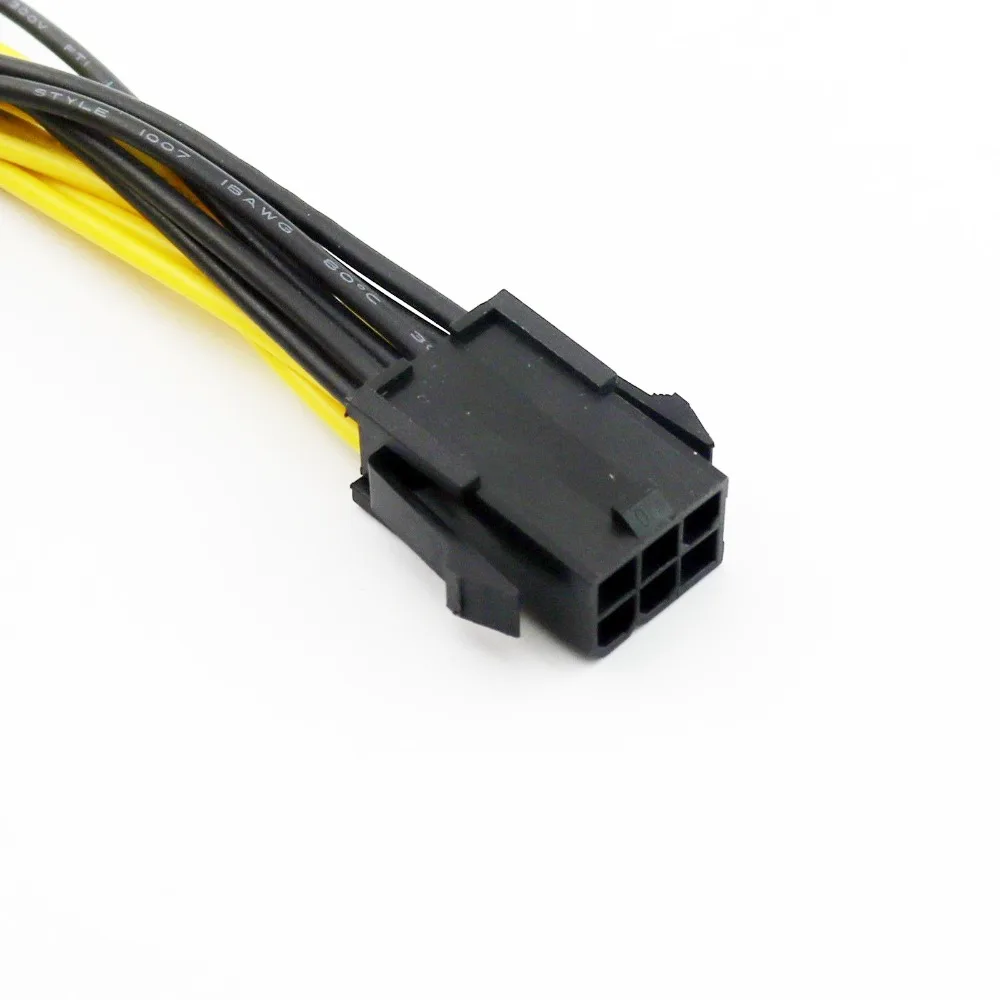 20x PCI E 6 Pin к двойному + 2 8 pin видео Мощность Y сплиттер адаптер Соединительный кабель
