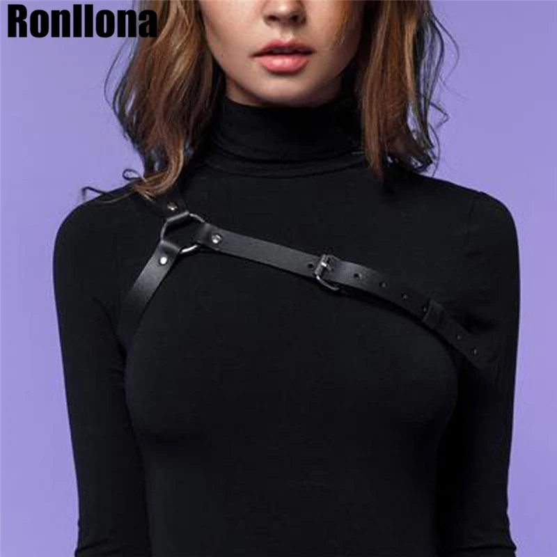 

Leather Harness Body Harness Underwear Leather Belt For Women Body Strap Bra Cage Harajuku Bondage Sexy Suit Harness Lingerie