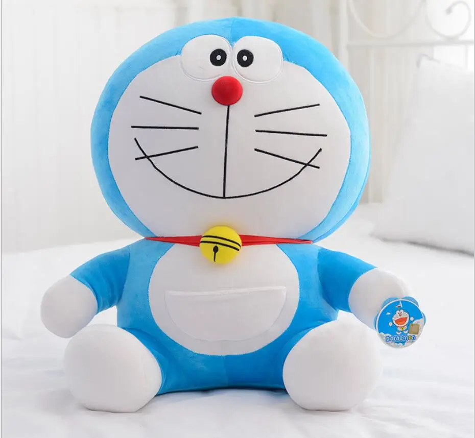 48 см, 68 см гигантские большие японский Doraemon фигурка, плюшевая игрушка мягкая кукла кошка чучело игрушки Детская кукла на день рождения подарок