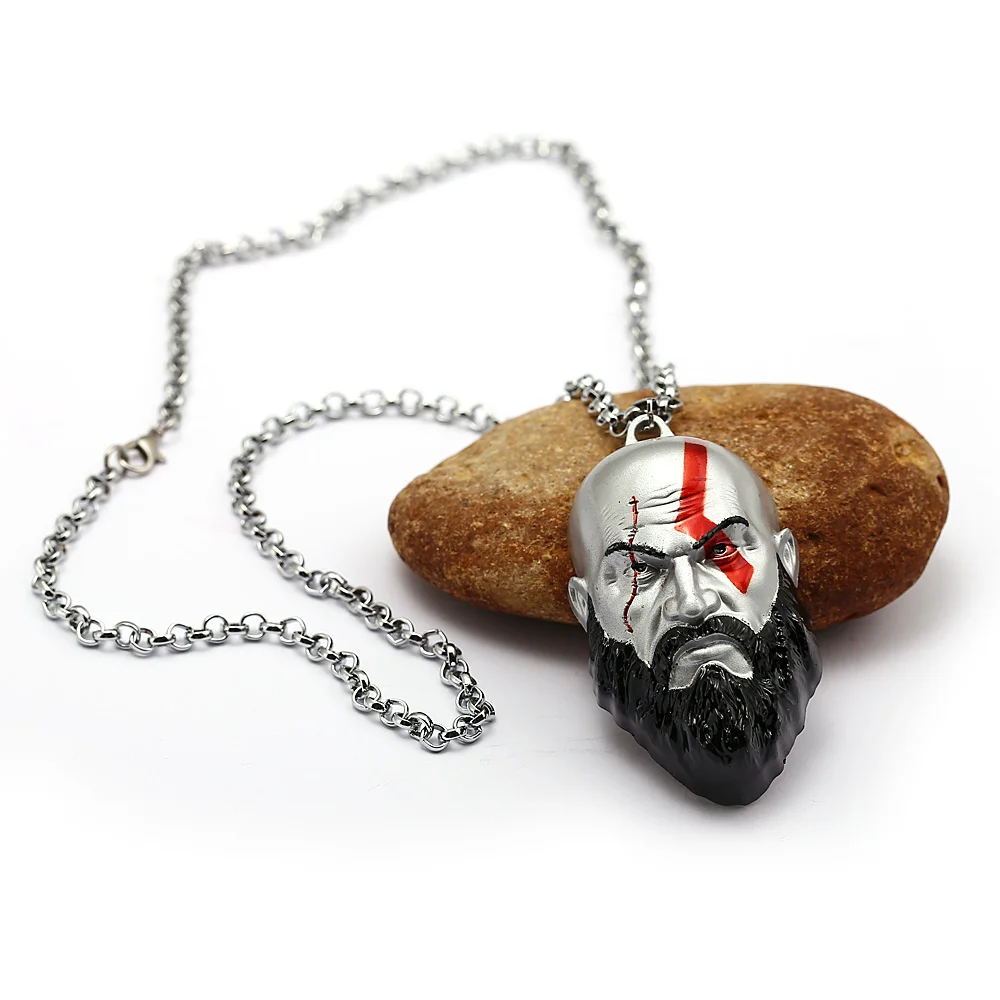 God Of War 4 Necklace Kratos metal Necklaces Fashion Jewelry Chains Pendant Colarin Pendant