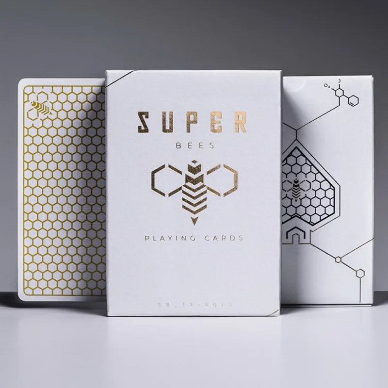 

1Pcs White Super Bees Playing Cards Poker Size Deck Ellusionist Cartamunds Limited Edition New Sealed Magic Props Magia Tricks
