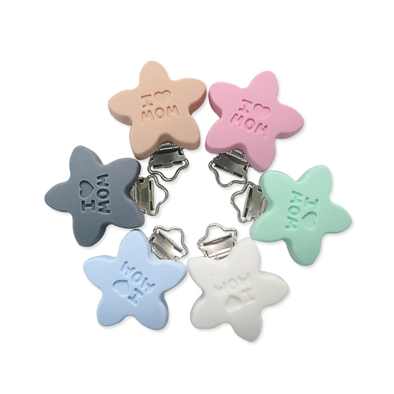 

10pcs/Set BPA Free Silicone Pacifier Clips Clasps Pacifier Dummy Teether Chain Holder Nursing Toy Accessories
