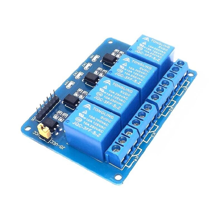 10PCS/4 relay output module, relay output contact maximum 250A 10A