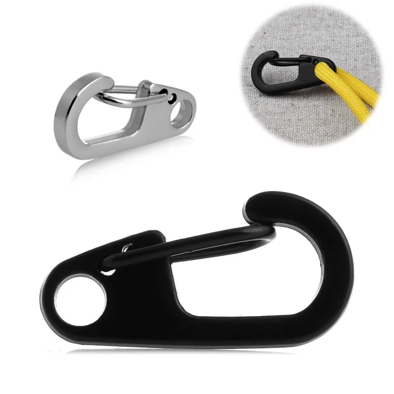 Climbing Safety Harness Useful Stainless Split Steel Keychain Ring Key