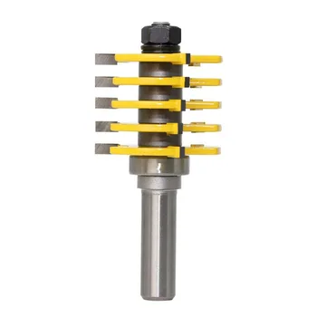 

1/2" Shank Box Joint Router Bit Adjustable Woodworking Full Split Finger Splice Blade Cutter