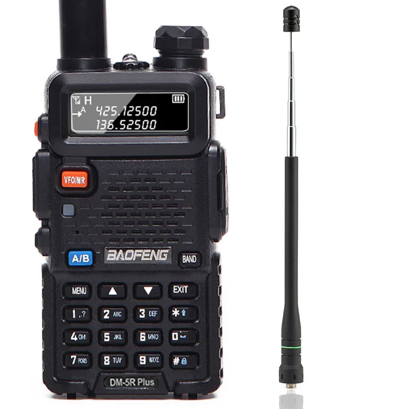 Baofeng DM-5R plus цифровая рация DMR Tier1 Tier2 Tier II Dual Time slot цифровая/аналоговая VHF/UHF двухстороннее радио - Цвет: add longer antenna