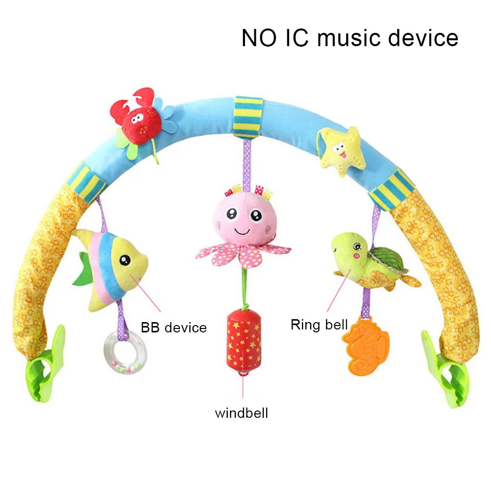 Детские игрушки, передвижные Погремушки для новорожденных, детская коляска с клипсой, подвесное сиденье, коляска, игрушки, океан, лес, небо, летающее животное, погремушка - Цвет: PJ3335C