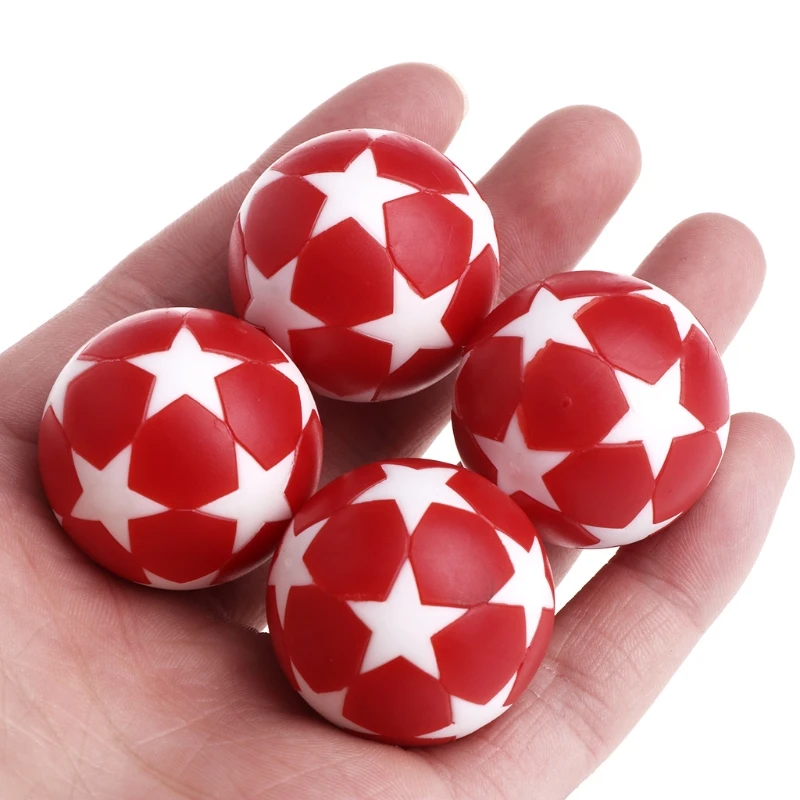 

4Pcs Plastic 32mm Soccer Table Foosball Football Fussball Indoor Black White Toy