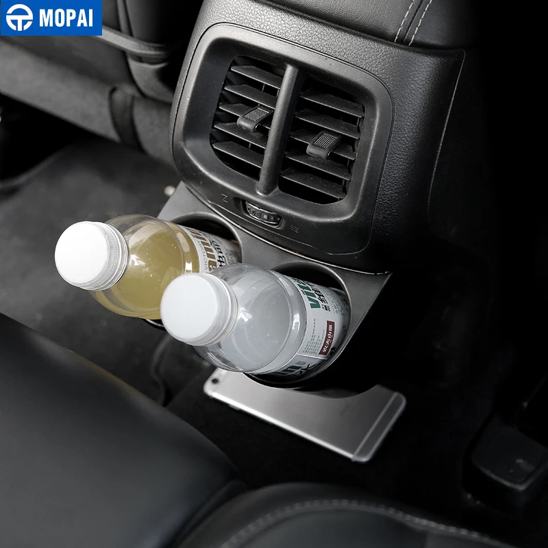 MOPAI ABS автомобильное внутреннее заднее сиденье подлокотник держатель для напитков Декоративные наклейки для Jeep Cherokee Up Автомобильный Стайлинг