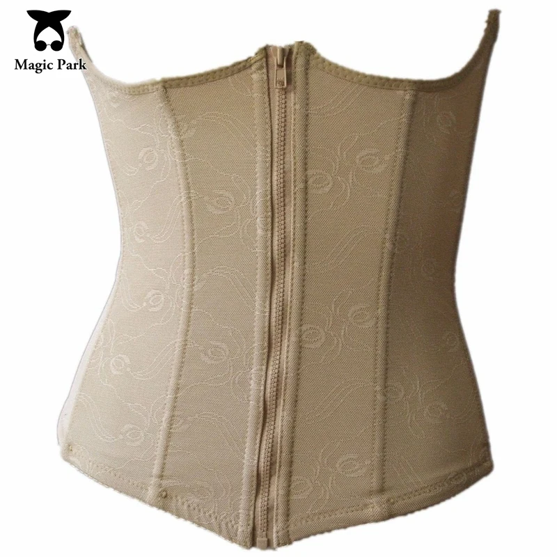 S XL Women Waist Cinchers Zipper and Hooks Waist Tummy Control