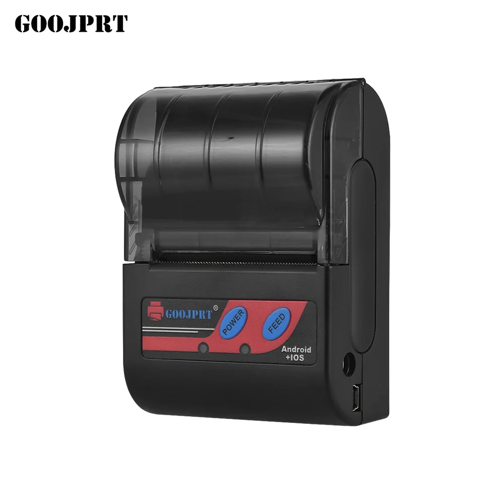 

Portable 58mm BT Thermal Printer Handheld Mini Receipt Printer 80mm/s Print Speed for IOS Android Windows System