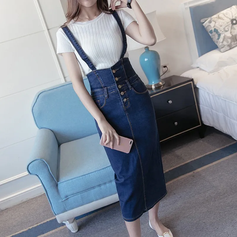 

5XL Plus Size Bandage Jeans Dress Women Summer Strap Bodycon Vestido Sexy Button Split Midi Dress Sheath Fitness Woman Clothes