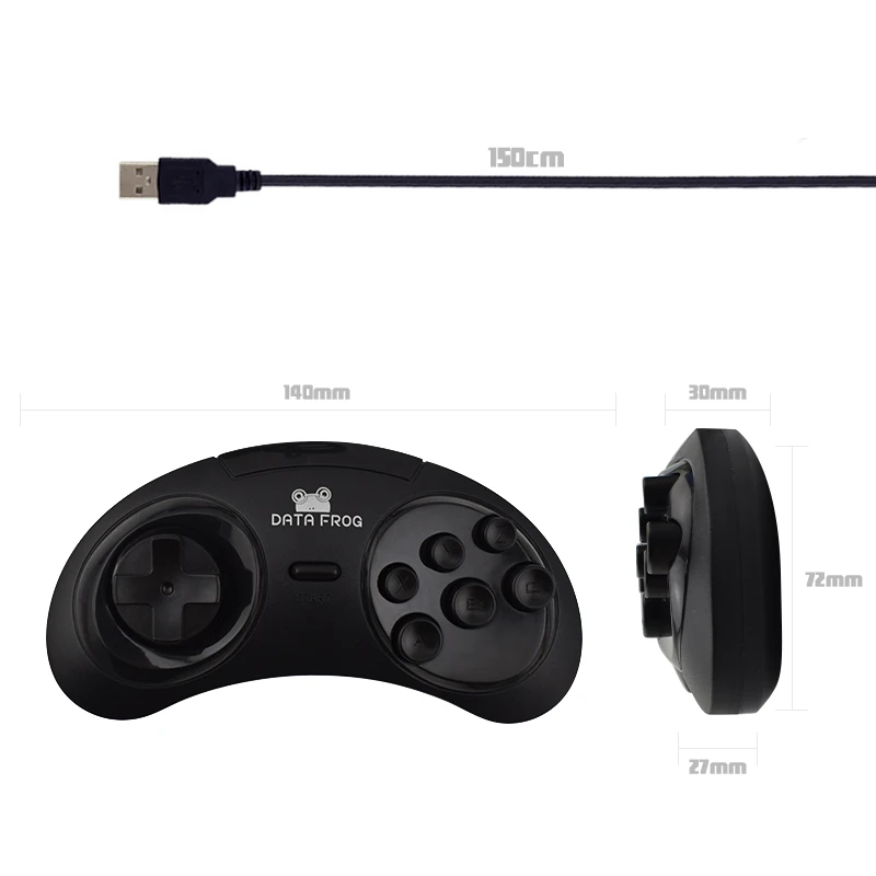 Классический USB геймпад Data Frog 6 кнопок держатель джойстика для ПК MAC|joystick joysticks|usb