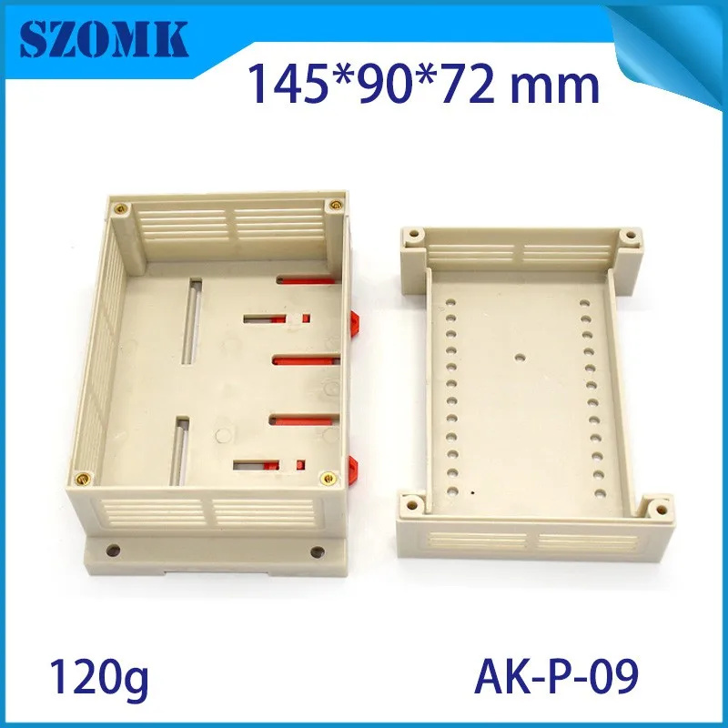 szomk electronics PLC plastic enclosure for pcb junction box din rail enclosure control box szomk instrument enclosure for connectors plastic housing (15)
