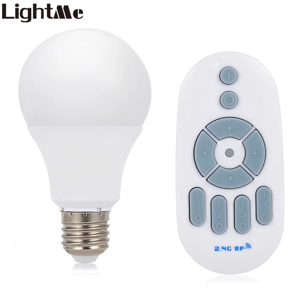 Lightme Dimming LED Bulb Light With Remote Control 4 Modes Energy Saving Bedroom Wireless LED