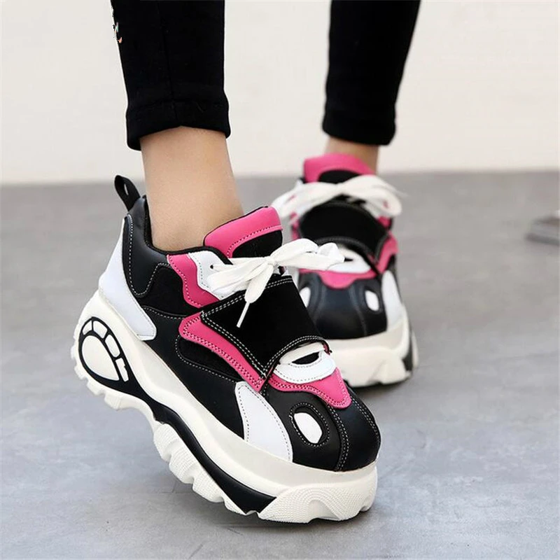 QWEDF женская обувь Кроссовки Обувь на плоской подошве Zapatillas Deportivas Mujer Женская с