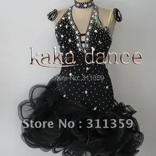 Конкурс Костюмы для латиноамериканских танцев платье для танцев, сальса платье, Обувь для девочек Костюмы для латиноамериканских танцев платье kaka-l216