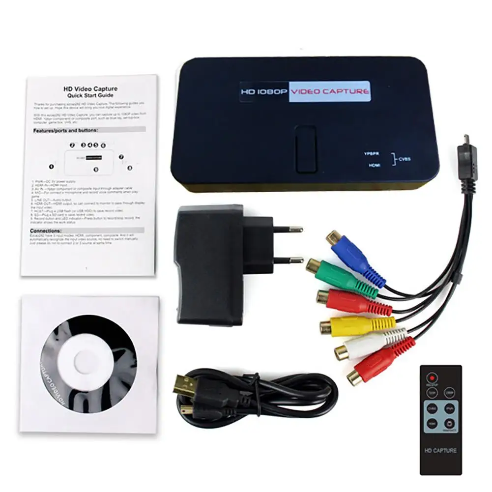 

Hot 1080P HDMI TV PC Game Video Capture Recorder Card with IR Remote Controller