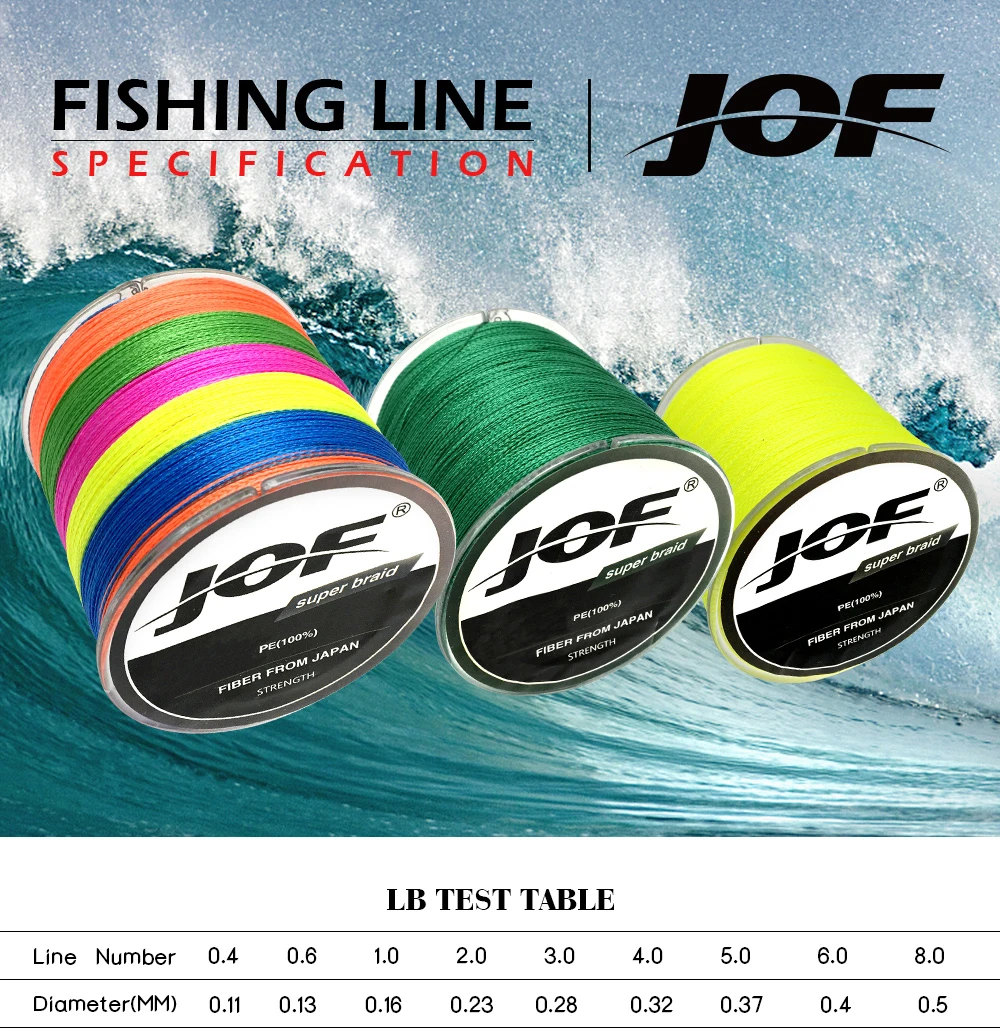 Série de Boa Linha de Pesca Brand Power up Qualidade Japão Trançada pe Multifilament Linha Peixe Corda 10lb-80lb 500 m Jof 1 Linhas de pesca