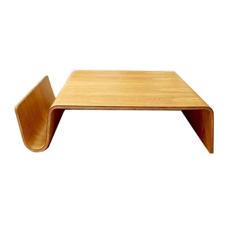 Table basse en contreplaqué façonnant avec rangement de livres  courbes/102x70cm/30cm de hauteur | AliExpress
