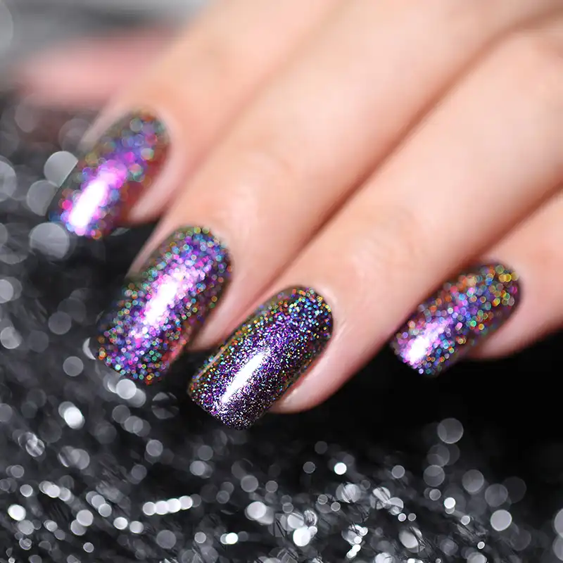 Nail Varnish Colours born pretty 6ml holographic nail polish holo peacock nail varnish colours black base needed