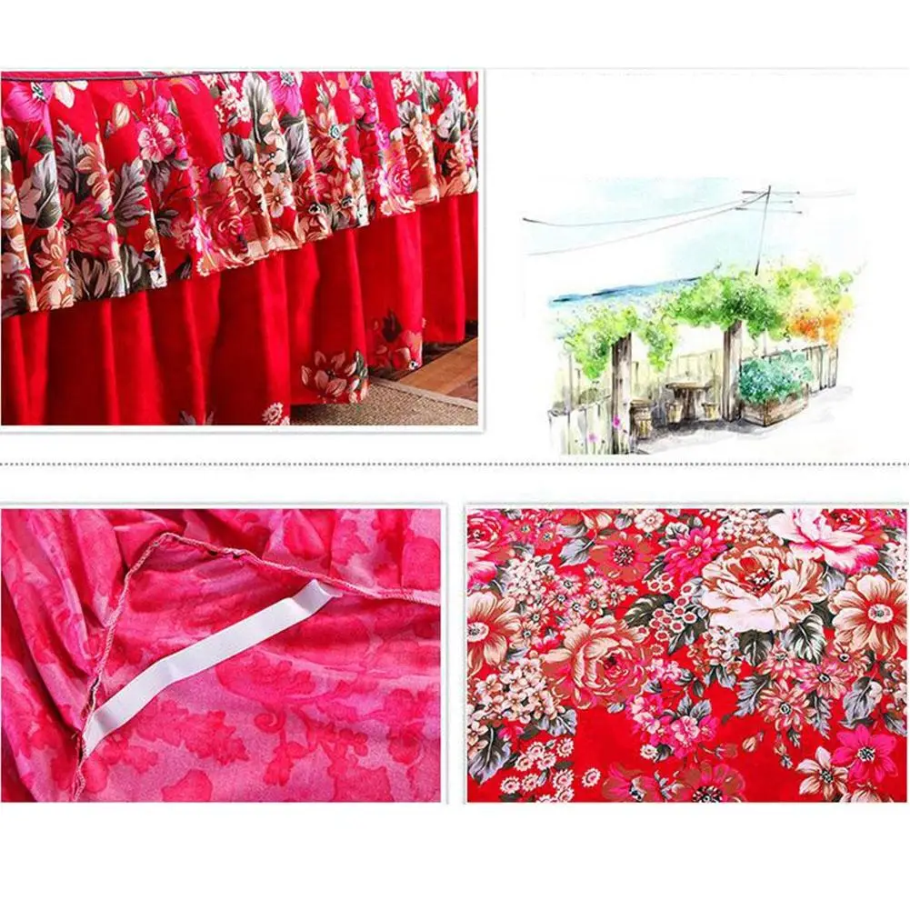 AsyPets Цветочная приталенная простыня, изящное покрывало, кружевное с покрывалом на резинке, юбка, свадебный подарок для дома-35