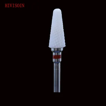 

White Zirconia Ceramic Dental Lab Burs -5Pcs/Lot-- Conical Shape - Cross Cut-0702.060