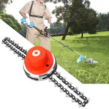 Universal 65Mn Trimmer Head Coil Chain Brush Cutter New Garden Grass Trimmer Head Upgraded With Thickening chains Lawn Mower B2