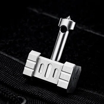 

Titanium outdoor EDC tools, titanium alloy hammers, EDC multi-function outdoor tool necklace pendants, screwdrivers, window brea