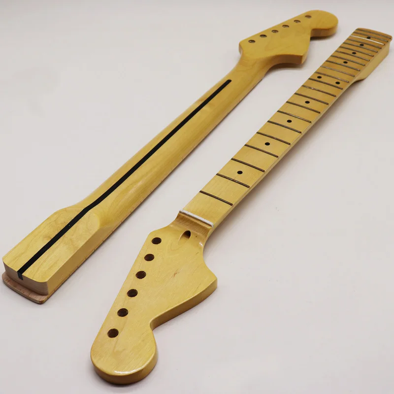 

factory yellow color natural color left hand big head guitar neck with middle line