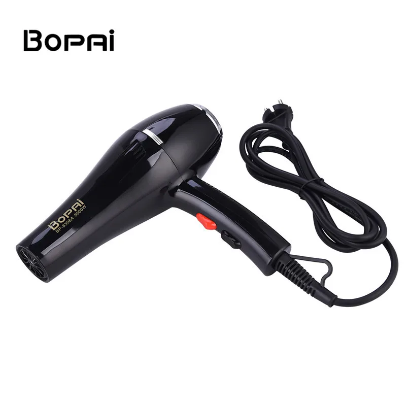 

5000W Large Power Hairdryer Blue Light Negative Ions Lock Moisture Reduce Static and Frizz Household Strong Wind Blow Dryer P49