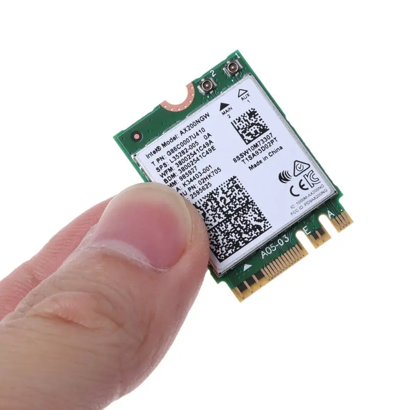 Intel Wi-Fi 6 AX200 802.11ax двухдиапазонный MU-MIMO WiFi WLAN сетевая карта Bluetooth 5,0 беспроводная карта