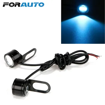 

FORAUTO 2PCS Motorcycle Fog Lamp DC 12V LED Reverse Backup Lights DRL Daytime Running Light Eagle Eye Tail Lamp