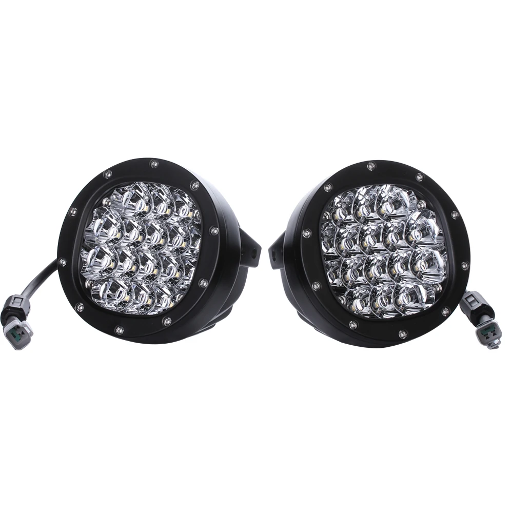 

1Pair 5 Inch Round Led Driving Light 80W 8000LM IP68 Front Bumper Grille Guards Spotlights for auto products Lantsun